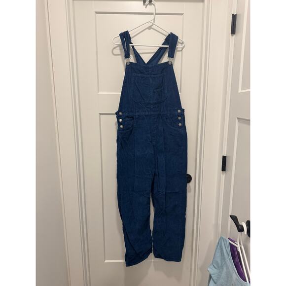 We The Free Ziggy Cord Overalls Blue corduroy XL - Picture 2 of 6